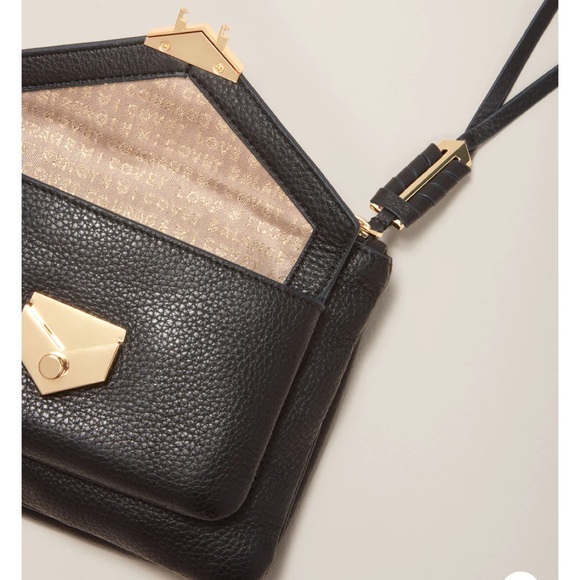 Stella & Dot | Retired Ultra Luxurious Covet Black Leather Crossbody Purse - Picture 2 of 11